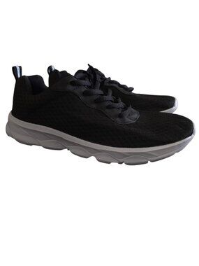 Mens Black Running Shoes Size 41 Lightweight Breathable Mesh Sneakers